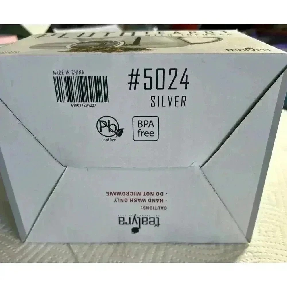 Tealyra Pluto Teapot With Infuser Silver 540 ML 18.2 FL OZ New In Box